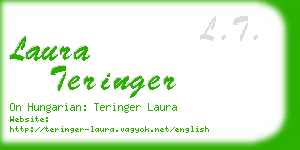 laura teringer business card